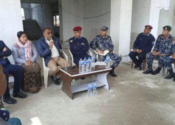 हरिनगरमा शान्ति सुरक्षा कायम गर्न जिल्लाका सुरक्षा प्रमुखहरुसँग छलफल